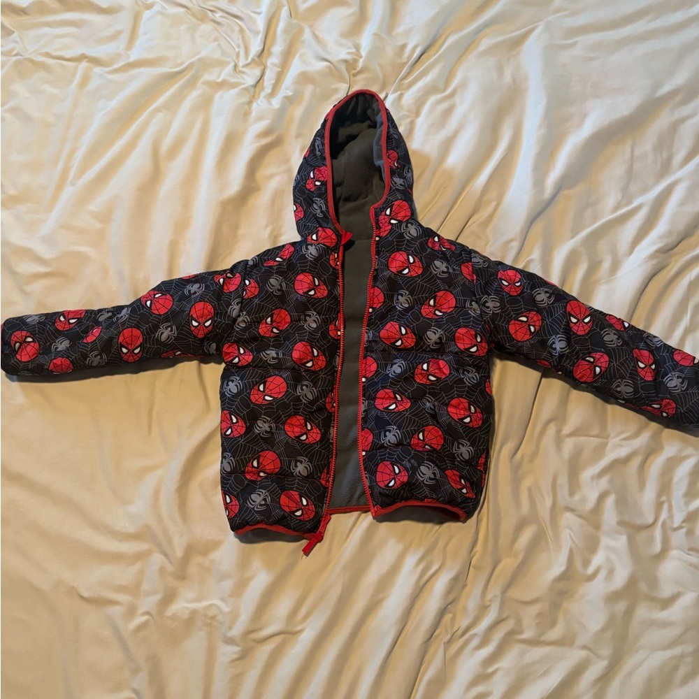 Red and Black Spider-Man Hooded Jacket